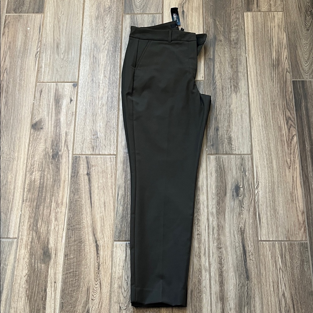 NEW White House Black Market Dark Green Elle Slim Ankle Pants